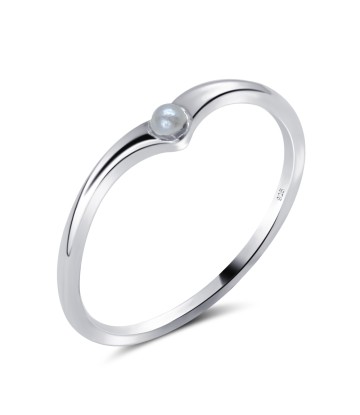 Pearl Rope Design Silver Ring NSR-806